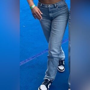 Abercrombie & Fitch Light Blue Straight Leg Jeans - High Rise